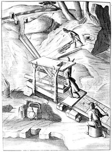 Washing ore to extract gold, 1683. Creator: Unknown