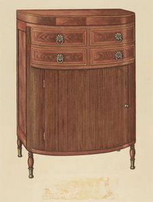 Washstand, 1935/1942. Creator: Unknown