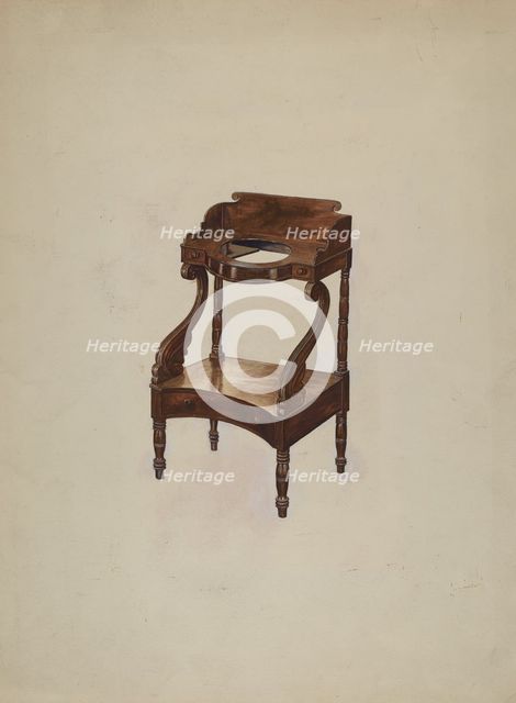 Washstand, c. 1941. Creator: Anne B. Trepagnier.
