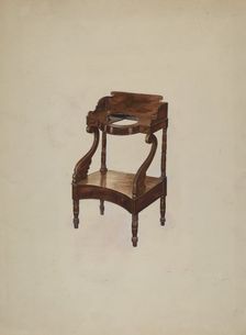 Washstand, c. 1941. Creator: Anne B. Trepagnier
