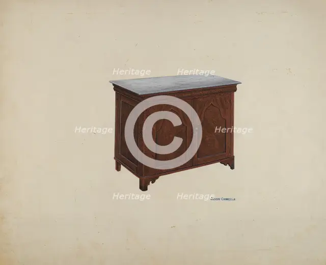 Washstand, c. 1941. Creator: Joseph Cannella.
