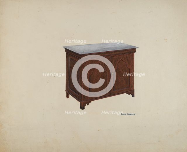 Washstand, c. 1941. Creator: Joseph Cannella.