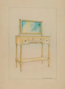 Washstand, c. 1936. Creator: Walter W. Jennings