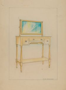 Washstand, c. 1936. Creator: Walter W. Jennings