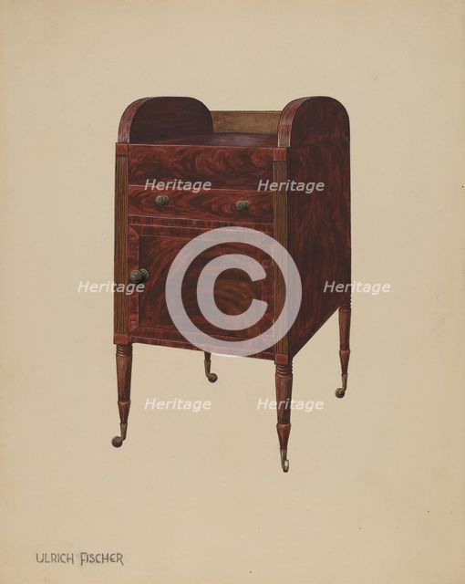 Washstand, c. 1937. Creator: Ulrich Fischer.