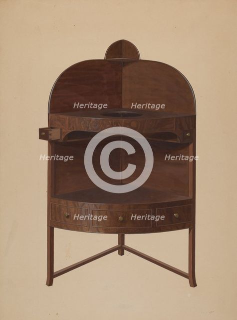 Washstand, c. 1939. Creator: Henry Moran.