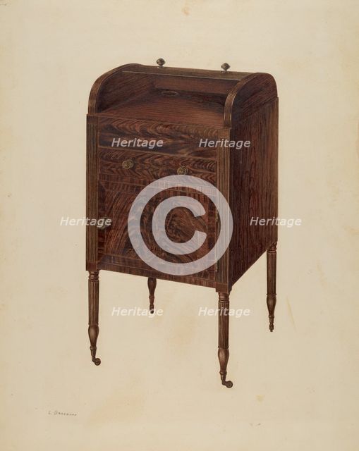Washstand, c. 1939. Creator: Leo Drozdoff.
