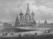 Wassili Blagennoi or the Cathedral of St. Basil Moscow c1850. Artist: Albert Henry Payne