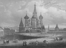 Wassili Blagennoi or the Cathedral of St. Basil Moscow c1850. Artist: Albert Henry Payne