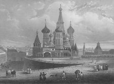 Wassili Blagennoi or the Cathedral of St. Basil Moscow c1850. Artist: Albert Henry Payne