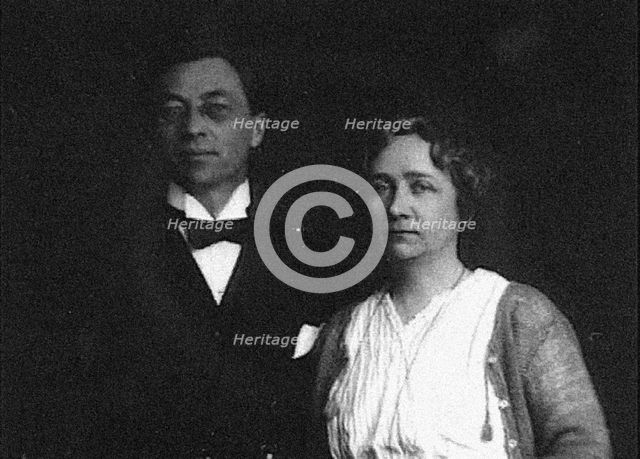 Wassily Kandinsky and Gabriele Muenter, 1916.