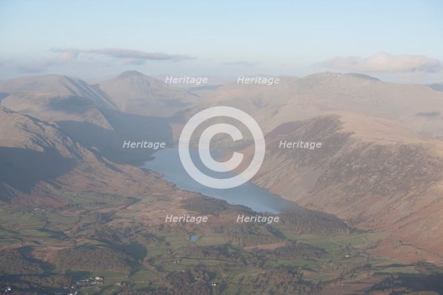 Wast Water, Kirk Fell and Scafell, Cumbria, 2015. Creator: Historic England.