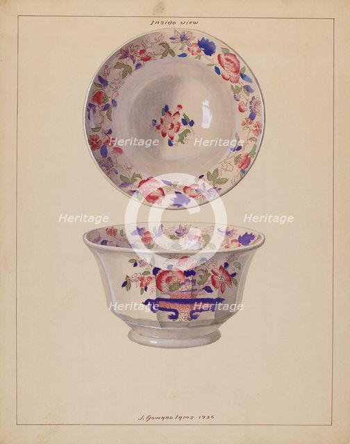 Waste Bowl, 1936. Creator: J. Howard Iams.
