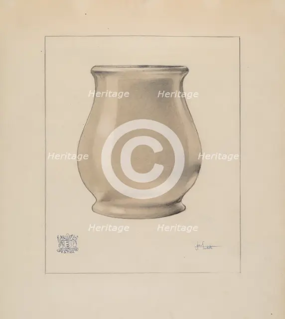 Waste Jar, c. 1937. Creator: Joseph Sudek.