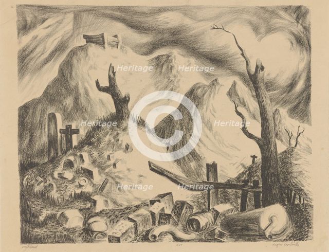 Wasteland, ca.1939. Creator: Hughie Lee-Smith.