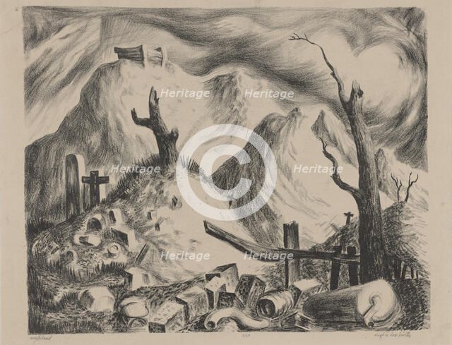 Wasteland, ca.1939. Creator: Hughie Lee-Smith.