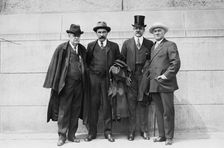 W.B. Howland, Henry Vivian, G. Wm. Burleigh, John A. Stewart, 1913. Creator: Bain News Service