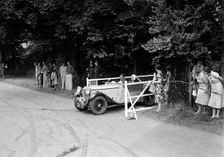 WC Butler's Singer B37, winner of a premier award at the MCC Torquay Rally, July 1937. Artist: Bill Brunell