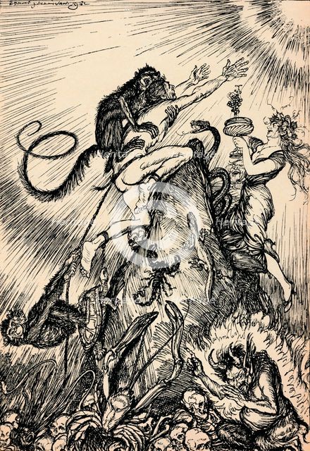 'We Come Up Through Many Slaveries Into Freedom', c1918, (1918). Artist: Edmund Joseph Sullivan.
