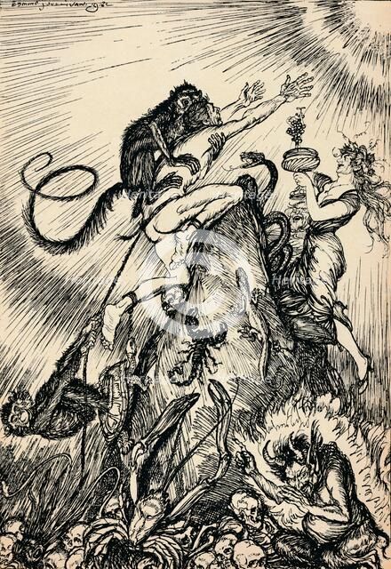 'We Come Up Through Many Slaveries Into Freedom', c1918, (1918). Artist: Edmund Joseph Sullivan.