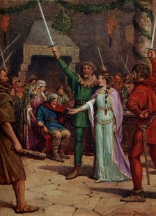 We All Stand By Sir Guy! 1932. Creator: Howard Davie