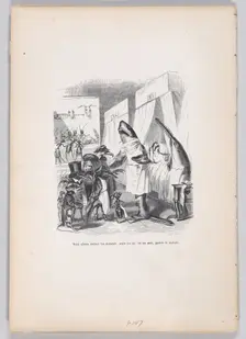 We are going to incise the muscles, saw the bones, in a word, heal the sick from Sc..., ca. 1837-47. Creator: Jean Ignace Isidore Gerard