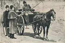 We Got Off, Paid Our Fare. 1892. Artist: Sidney E Paget