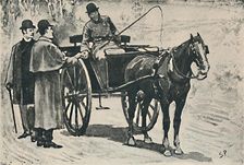 We Got Off, Paid Our Fare. 1892. Artist: Sidney E Paget