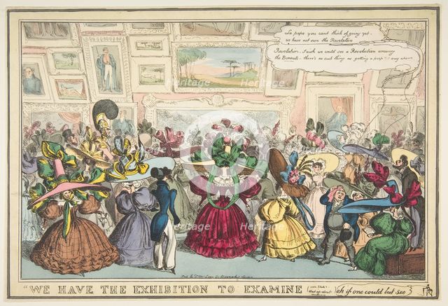 We Have the Exhibition to Examine, 1810-40. Creator: William Heath.