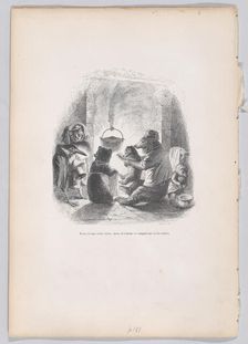 We live between ourselves, we hate the nuisances and the visits from Scenes from th..., ca. 1837-47. Creator: Louis-Henri Brevière