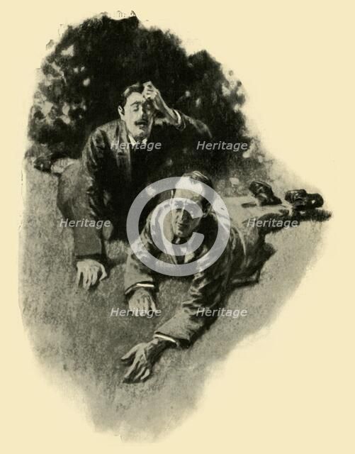 "We Lurched Through The Door...", 1910. Creator: Gilbert Joseph Holiday.