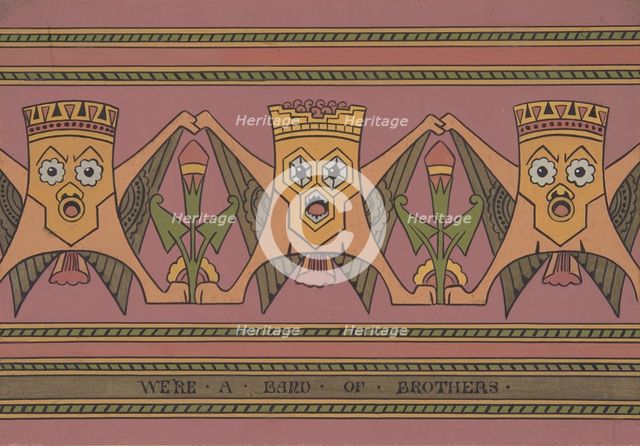 We're a Band of Brothers, ca. 1883, based on a design of ca. 1867. Creator: Christopher Dresser.