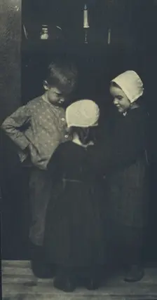 We're going to have warm potatoes!, c1900. Creator: Elizabeth B. Brownell