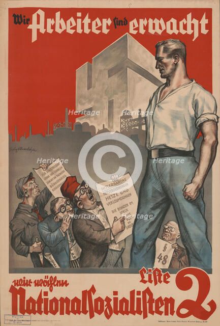 We workers have awakened, 1932. Creator: Albrecht, Felix (active 1932-1941).