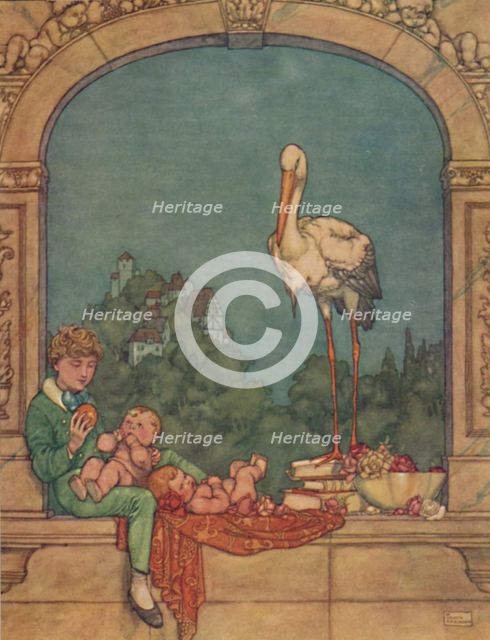 'We Will Bring Him Two Little Ones, A Brother and A Sister, c1930. Artist: W Heath Robinson.