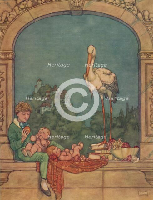 'We Will Bring Him Two Little Ones, A Brother and A Sister, c1930. Artist: W Heath Robinson.