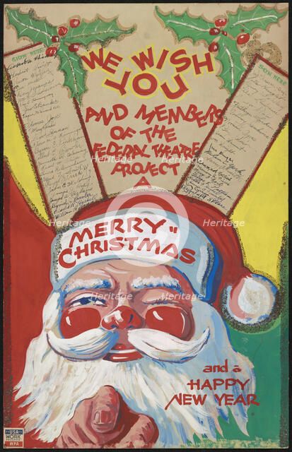 We Wish You a Merry Christmas, [193-]. Creator: Unknown.
