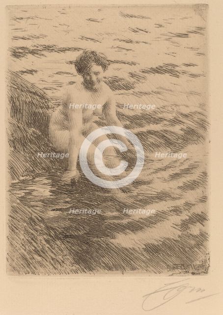 Wet, 1911. Creator: Anders Leonard Zorn.