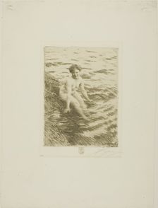 Wet, 1911. Creator: Anders Leonard Zorn