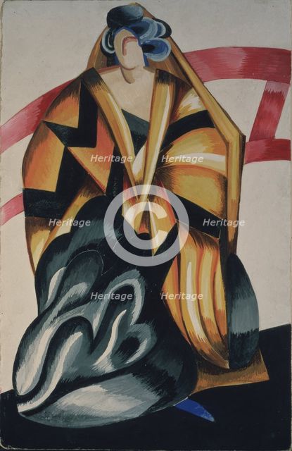 Wet-nurse. Costume design for the play Romeo and Juliet by W. Shakespeare, 1921. Artist: Exter, Alexandra Alexandrovna (1882-1949)