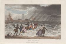 Wet Quakers, from "Poetical Sketches of Scarborough", 1813., 1813. Creators: Thomas Rowlandson, Joseph Constantine Stadler, J. Bluck