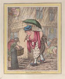 Wet Under Foot, February 10, 1812., February 10, 1812. Creator: Thomas Rowlandson