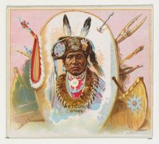 Wetcunie, Otoes, from the American Indian Chiefs series (N36) for Allen & Ginter Cigarette..., 1888. Creator: Allen & Ginter