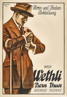 Wethli Men's and Boys Clothing, Bern - Thun, c1927. Creator: Treichler (active 1920s)