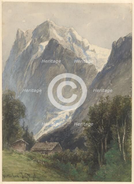 Wetterhorn in Switzerland, 1838-1915. Creator: Johannes Gysbert Vogel.