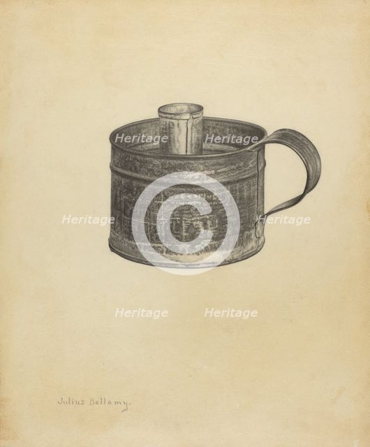 Wetting Cup, c. 1940. Creator: Julius Bellamy.