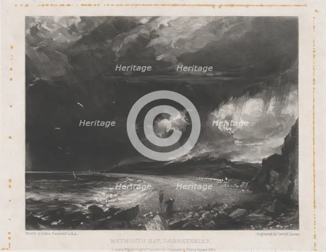 Weymouth Bay, 1830. Creator: David Lucas.