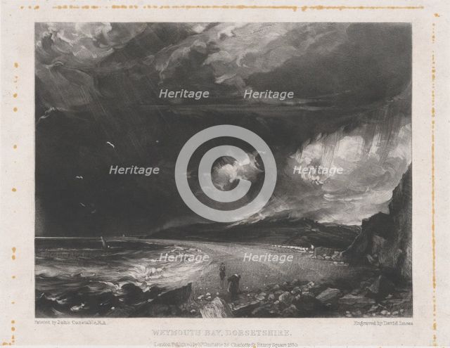 Weymouth Bay, 1830. Creator: David Lucas.