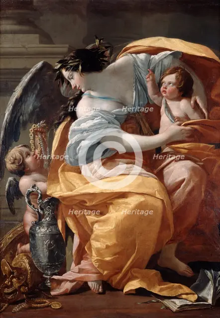 'Wealth', 1640.  Artist: Simon Vouet