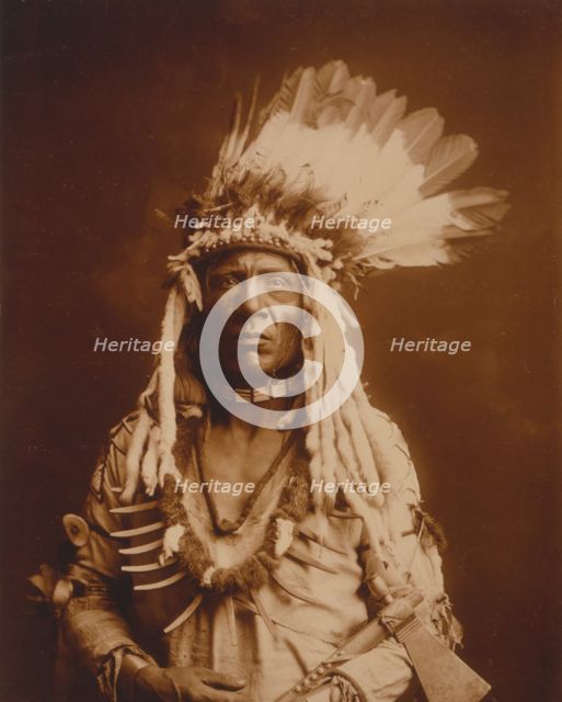 Weasel Tail-Piegan, c1900. Creator: Edward Sheriff Curtis.